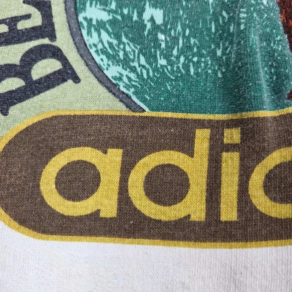 Vintage‎ 1980's Adidas Bear Mountain Patrol Embroidered Sweatshirt White Tag XL